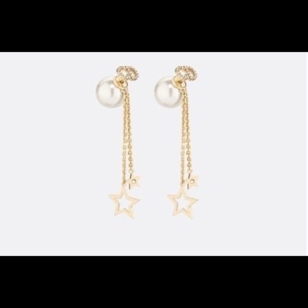 Christian Dior Star Drop Earrings